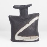 Janet Leach (American, 1918-1997) Small Bottle Vase, circa 1990 Stoneware, hand-built black textured