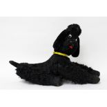 AN EARLY TO MID 20TH CENTURY GERMAN MADE STUFFED TOY POODLE 35cm in length