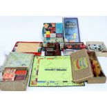 A VULCAN SENIOR CHILD'S SEWING MACHINE together with further various vintage toys, games and