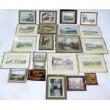 A LARGE COLLECTION OF 20TH CENTURY DECORATIVE PAINTINGS artists including Jess Heyden, Anne Allen