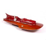 A 1:14 SCALE MODEL OF A FERRARI ENGINED HYDROPLANE, 89cm long overall This model is of the 1953