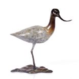 21ST CENTURY SCHOOL 'WADING AVOCET' signed with initials AZ and numbered 10/250, patented bronze,