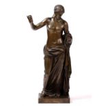 A BRONZE SCULPTURE BY FERDINAND BARBEDIENNE of the Venus of Arles, marks to the base 'F