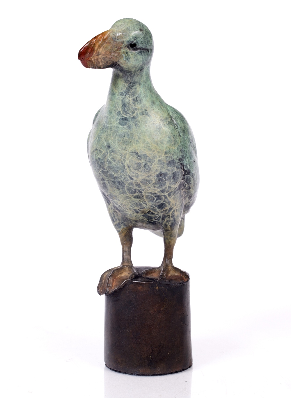 A.Z, (21ST CENTURY SCHOOL) 'Perched Puffin', patinated bronze, signed with initials and numbered