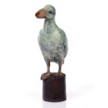 A.Z, (21ST CENTURY SCHOOL) 'Perched Puffin', patinated bronze, signed with initials and numbered