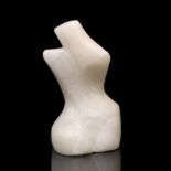 21ST CENTURY SCHOOL 'Torso', alabaster, 28cm high