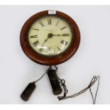 A LATE 19TH / EARLY 20TH CENTURY DUTCH WALL CLOCK the painted dial with Roman numerals, signed J.