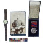 A 20TH CENTURY 'GOOD SERVICE, LIVERPOOL CITY POLICE MEDAL' awarded to Superintedent David Jones