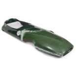 A GREEN FIBREGLASS LOTUS TYPE 22 CAR BODY reputedly previously belonging to Jim Clark approximately