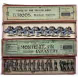 BRITAINS MONTENEGRIN INFANTRY FIGURES (11) within a Montenegrin Infantry box together with Turcos