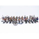 A COLLECTION OF SIXTY ONE HAND PAINTED CAST LEAD MODEL SOLDIERS from around the world, each