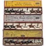 A QUANTITY OF LATE 19TH CENTURY BRITAINS LEAD SOLDIERS with four boxes, First Bombay Lancers,