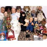 A QUANTITY OF VARIOUS 20TH CENTURY AND LATER DOLLS