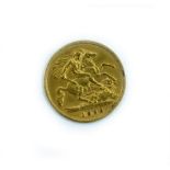 A VICTORIAN GOLD HALF SOVEREIGN dated 1898
