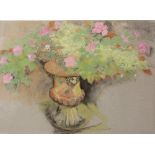 CHRISTINE HALL (LATE 20TH / EARLY 21ST CENTURY ENGLISH SCHOOL) 'The Garden Vase', pastel, signed and