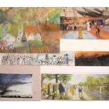 CHRISTINE HALL (LATE 20TH / EARLY 21ST CENTURY ENGLISH SCHOOL) 'Henley Regatta', pastel, signed