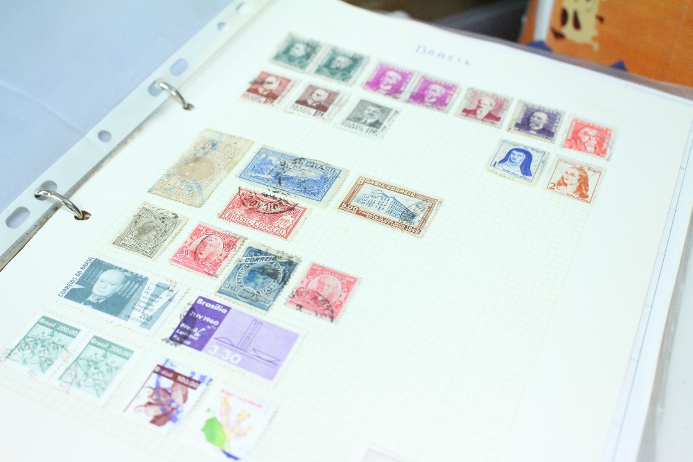 ALL WORLD ACCUMULATION OF STAMPS in twelve binders, mixed condition, a few better items noted