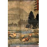 TWO 19TH CENTURY JAPANESE WOODBLOCK PRINTS an three further Japanese woodblock prints including an