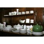 A LARGE COLLECTION OF PORTMEIRION TABLEWARE to include 12 dinner plates, 10 side plates, 2 serving