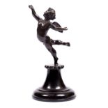 A 20TH CENTURY BRONZE SCULPTURE of a Cherub, indistinctly signed, Limited Edition out of 3/150 on