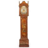 A GEORGE III EIGHT DAY LONG CASE CLOCK by William Webster of Exchange Alley London, the red