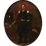 E. MAILLARD (19TH CENTURY SCHOOL) French Military Officer, oil on canvas, signed lower left and