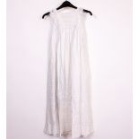 A SELECTION OF LATE 19TH / EARLY 20TH CENTURY LINEN AND LACE NIGHTDRESSES including baby christening