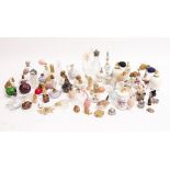 A COLLECTION OF VARIOUS SCENT BOTTLES and other ornaments