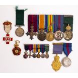 A GROUP OF MEDALS awarded to Lieutenant Colonel G.K. Walker, two World War I medals, including a