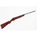 A HAENEL MODEL I D.R.P. AIR RIFLE with wooden stock 97cm long overall