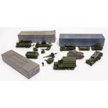 DINKY TOYS DIE CAST EIGHTEEN POUND QUICK FIRING FIELD GUN UNIT No. 162 complete with box, together