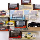 FIVE BOXES OF CORGI AND OTHER DIE CAST VEHICLES buses etc.,