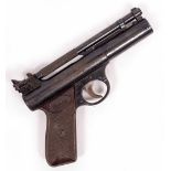 A WEBLEY 'SENIOR' AIR PISTOL with bakelite grip