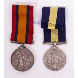 A VICTORIAN SOUTH AFRICAN MEDAL awarded to 5849 Corporal G. Dawes, Wilts Regiment together with a