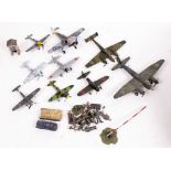 A COLLECTION OF CORGI AND OTHER MANUFACTURER'S DIE CAST MODEL AEROPLANES some boxed