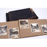 Three Chinese photo albums early 20th Century each containing European traveller's photographs,