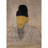Chinese school A Manchu portrait, scroll painting, 58cm x 44cm and an ancestral portrait, 150cm x