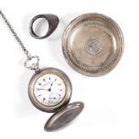 Silver 800 standard pocket watch late 19th Century made for theTurkish market,retailed by S