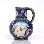 Islamic jug French, 19th Century marked Théodore Deck (1823-1891) . Painted decoration consisting on