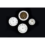 A POCKET WATCH MOVEMENT BY ABRAHAM COLOMBY, the convex white enamel dial with Roman numerals and