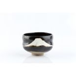 Attributed to Ken Matsuzaki (b.1950) Footed tea bowl impressed seal 7cm high, 11cm diameter.