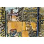 John Bratby (1928-1992) 'Royal Hill', 1978 signed, titled and dated (lower right) pastels 36.8cm x