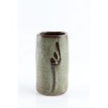 David Leach (1911-2005) at Lowerdown Pottery Vase of square form impressed potter's and pottery seal