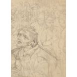 Noel Laura Nisbet (1887-1956) 'Through the Fair' bears studio stamp (to reverse) pencil on paper