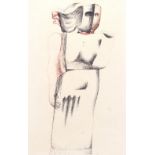 Miloslav Chlupac (1920-2008) Torso signed (lower right) pen and ink 44cm x 28cm.