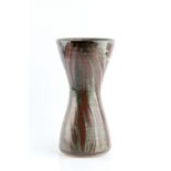 Attributed to John Leach (b.1939) at Muchelney Vase of waisted form impressed pottery mark 29cm