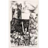 Rigby Graham (1931-2015) 'Ballinalacken Castle' signed and titled in pencil (in the margin) pencils,