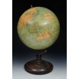 A PHILIPS' 14" TERRESTRIAL GLOBE, George Philip & Sons, Fleet Street, London for the Geographical