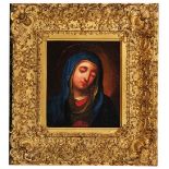 MANNER OF SASSOFERRATO (1609-1685) The Madonna in Sorrow, oil on canvas, 21 x 18cm