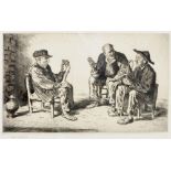 LIONEL ARTHUR LINDSAY (1874-1961) 'Three Beggars of Guadalupe', etching '100' (from an edition of